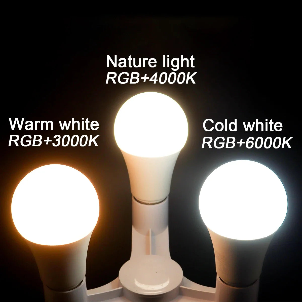 NEW Arrivals 5-10 PCS Set Smart RGB-6000K LED Bulb Spotlight E27 E14 B22 GU10 with Infrared Remote Control, Suitable for Colorful Home Bedroom Living Room Party  Lighting