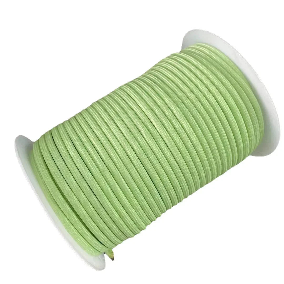 8 Colors Reflective Warning Rope Fluorescent Fiber Rope Night Glow Anti-Counterfeit Rope 4mm 6mm 8mm Colorful Clothing Accessories