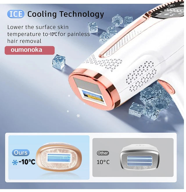 NEW Arrivals Women Permanent Laser Hair Removal Bikini Women's =10 Ice Cooling For Maximum Protection IPL Depilators Shaver Facial Hair Cutting Machine Men's Razor to Remove Hair Trimmer Hair Care Supplies