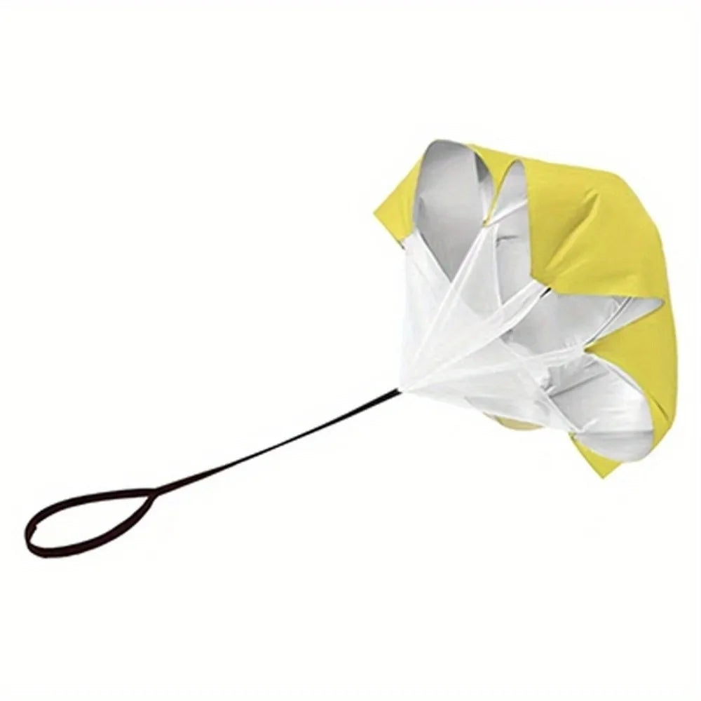 4 Colors Outdoor Running With Carry Bag Wind Resistance Parachute Strength Training Force Speed Training Parachute Drag Parachute Running Training Women Men Sports Supplies