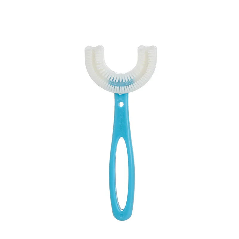 2 PCS Set Baby Toothbrush Children 360 Degree U-Shaped Child Toothbrush Teethers Baby Brush Silicone Kids Teeth Oral Care Cleaning Tools