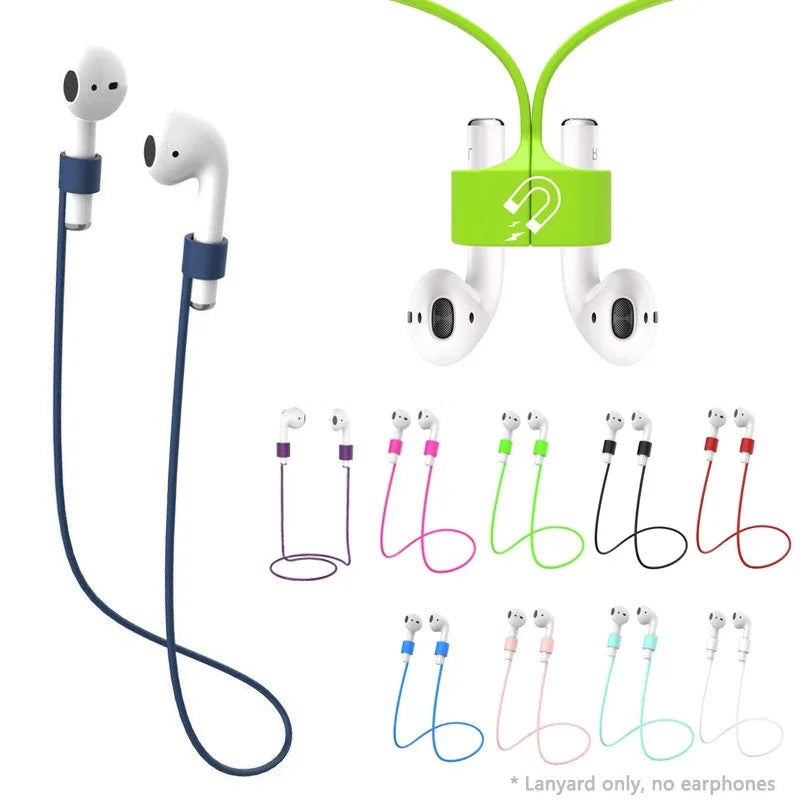 5-10 Pairs Magnetic Wireless Earphone Hanging Rope Anti-Lost Strap Cable For Air Pods Mi Air Dots Samsung Buds Plus Wireless Bluetooth Headphone Neck String