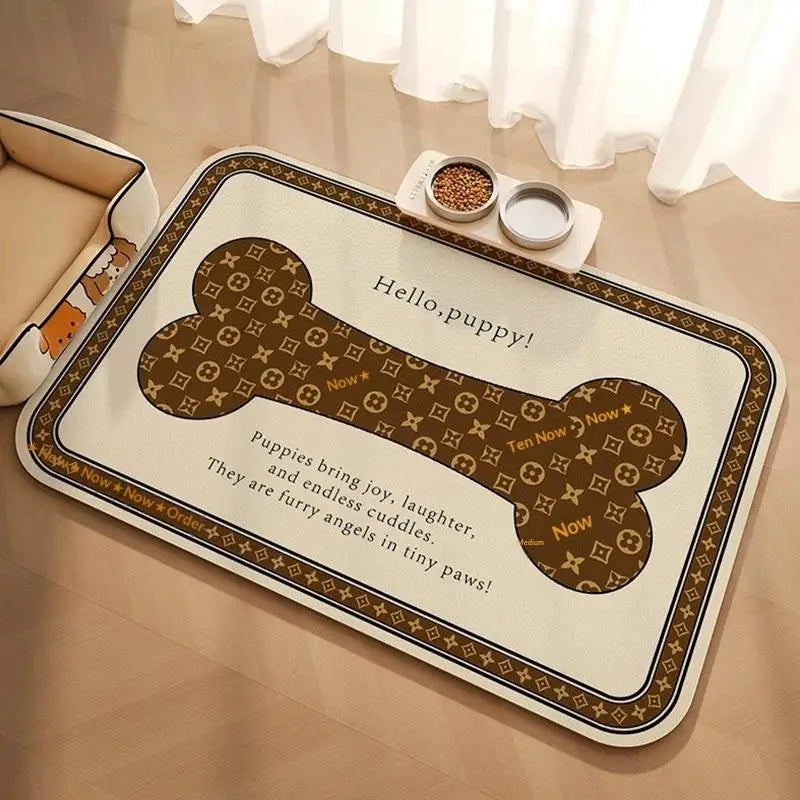 Pet Supplies Mat Domestic Cat Dog Feeding Mat Pet Placemat For Food Water Bowl With Waterproof Quick-Drying Floor Mat Pet Supplies