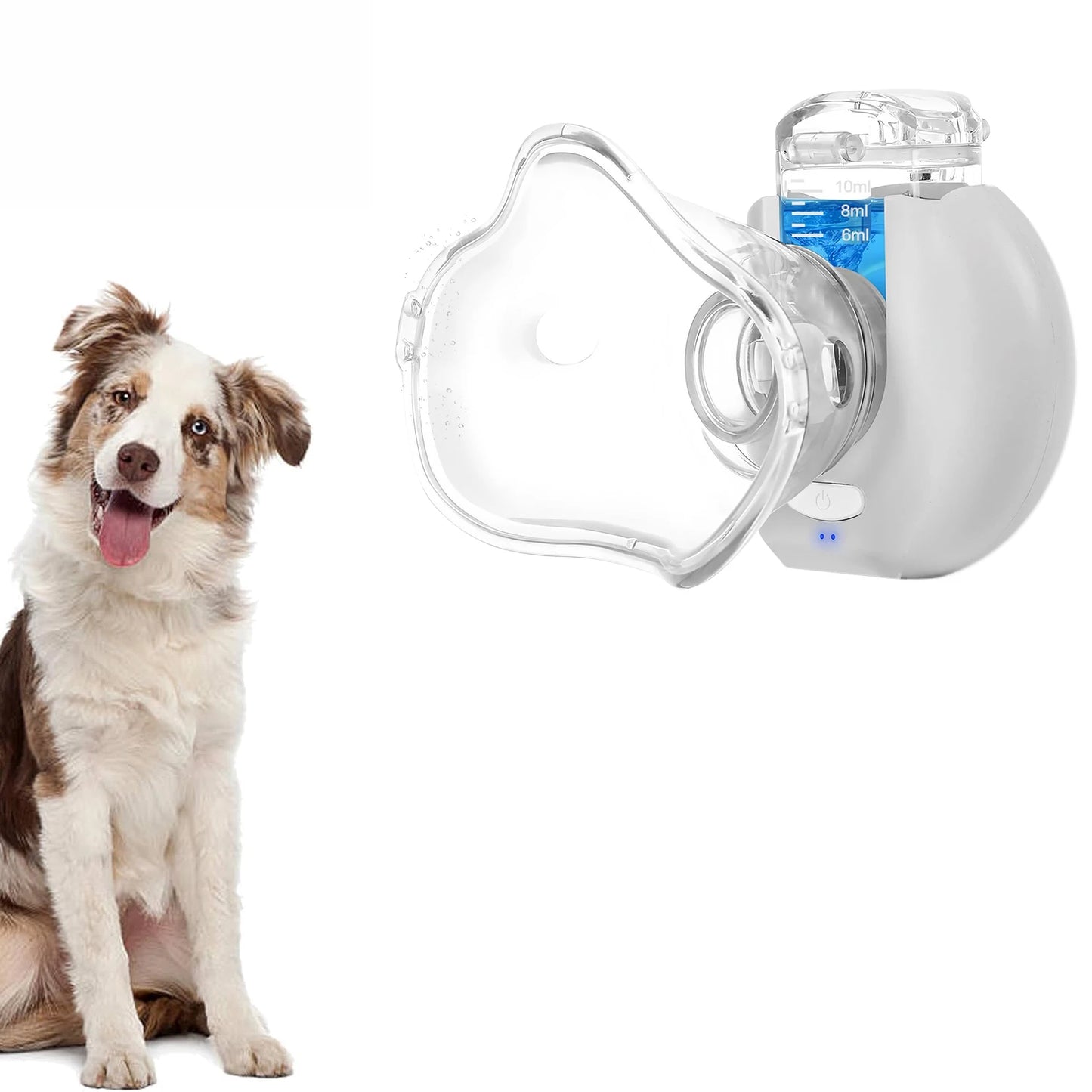 NEW Pet Cat and Dog Wireless Automatic Cool Mist Nebulizer Animal Inhalation Device Pet Supplies Asthma Pneumonia Bronchitis Therapy Breath Support Inhaler Pets Health Care Products