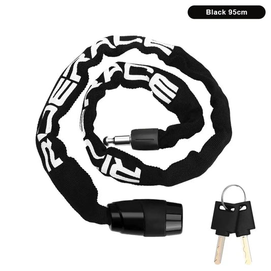 Bicycle Chain Lock Portable Anti-theft High Security MTB Mountain Bike Lock With 2 Keys For Scooter Electric E-Bike