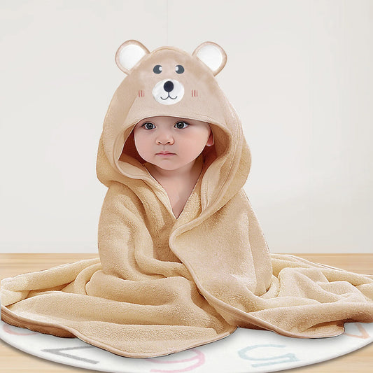 NEW 17 Types/Colors Cute Cartoon Hooded Coral Fleece Baby Towel Newborn Swaddle Hug Quilt Bath Towel for Infants Soft Comfortable New Baby Gift