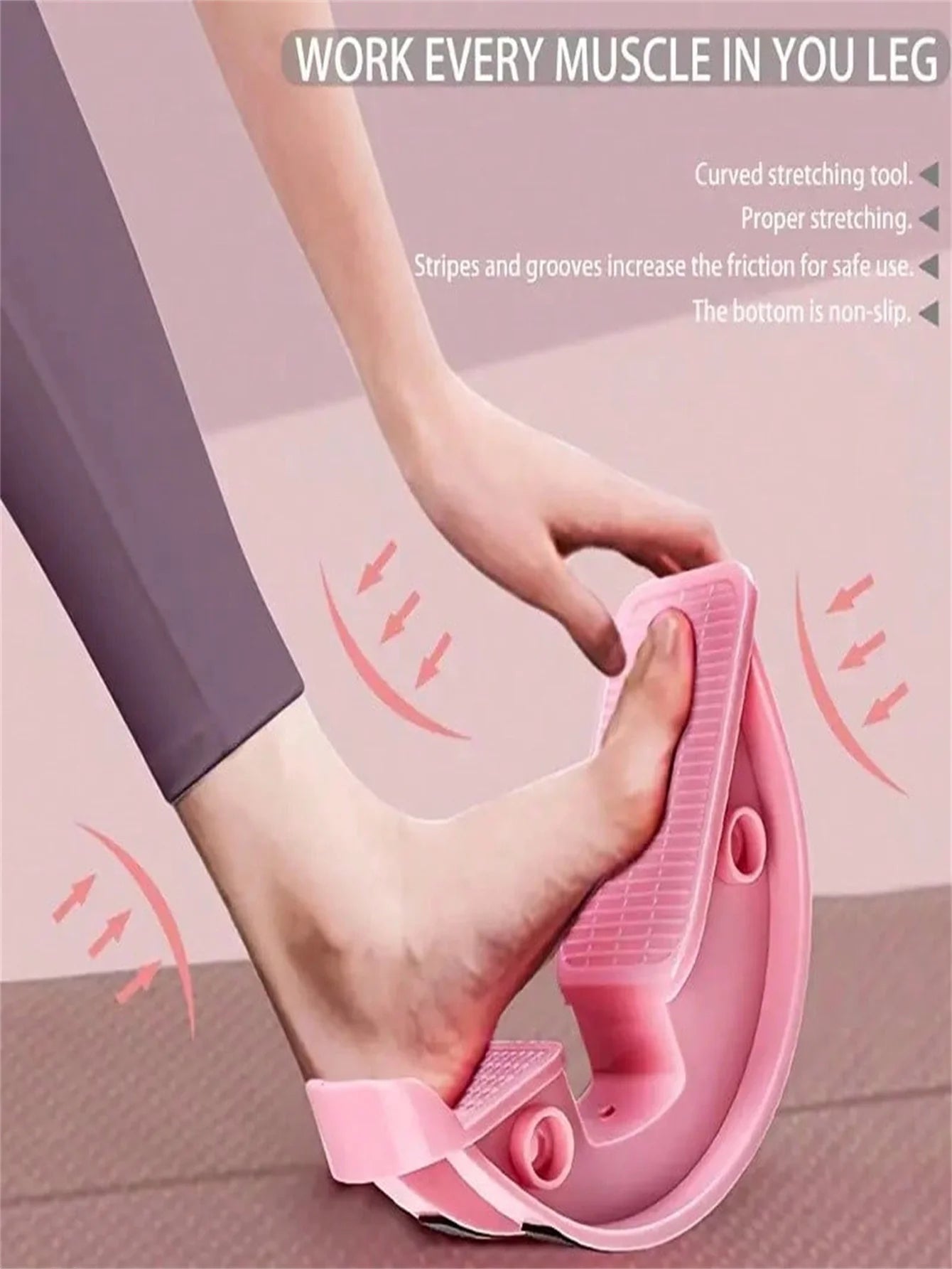 2 PCS Set of Professional Leg Ankle Stretch Board, Muscle Tightener, Improve Arch Flexibility, Foot Calf Massage Stretcher, Yoga Pilates Exercise Sports Accessories Home Gym And Office Use
