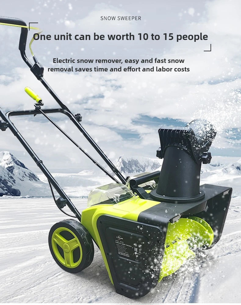 NEW Arrivals Electric Snow Plow Household Snow Courtyard Clearing Small Road Property Community Multi-Functional Hand Push Plow Artifact Thrower