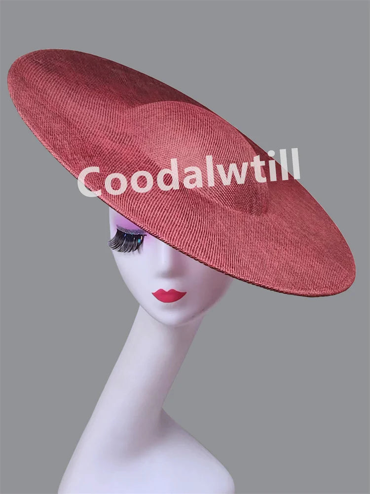 NEW Arrivals 13 Colors Big Fascinator Base 40cm Diameter with Clip Make Wedding Fascinator Hats Women Derby Big Millinery Cap Large Top Hats Ladies Luxury Fashion Apparel Supplies