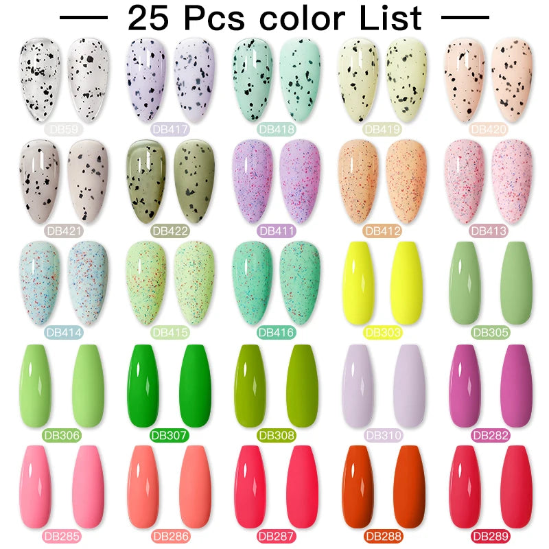 NEW Arrivals 24/40.120PCS Set Colors Gel Nail Polish Set Semi Permanent Hybrid Gel Varnish Set Base Top Coat Soak Off UV LED Nail Gel Kits Manicure Pedicure Accessories Nail Care Tools Sets Cosmetic Supplies