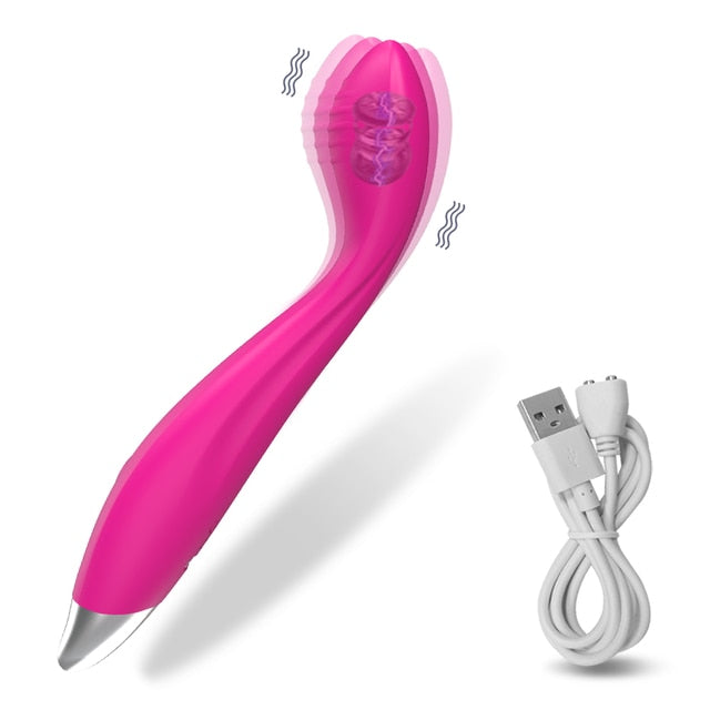 Beginner G-Spot Vibrator for Women 8 Seconds to Orgasm Finger Shaped Vibes Nipple Clitoris Stimulator Sex Toys for Adult Female