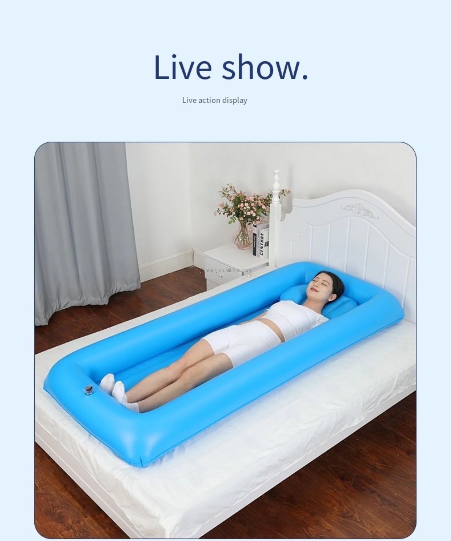 NEW Arrivals Household Elderly Electric Inflatable Shower Beds for Paralyzed Patients Nursing Supplies for Disabled Bedridden Automatic Pump Home Health Accessories Supplies