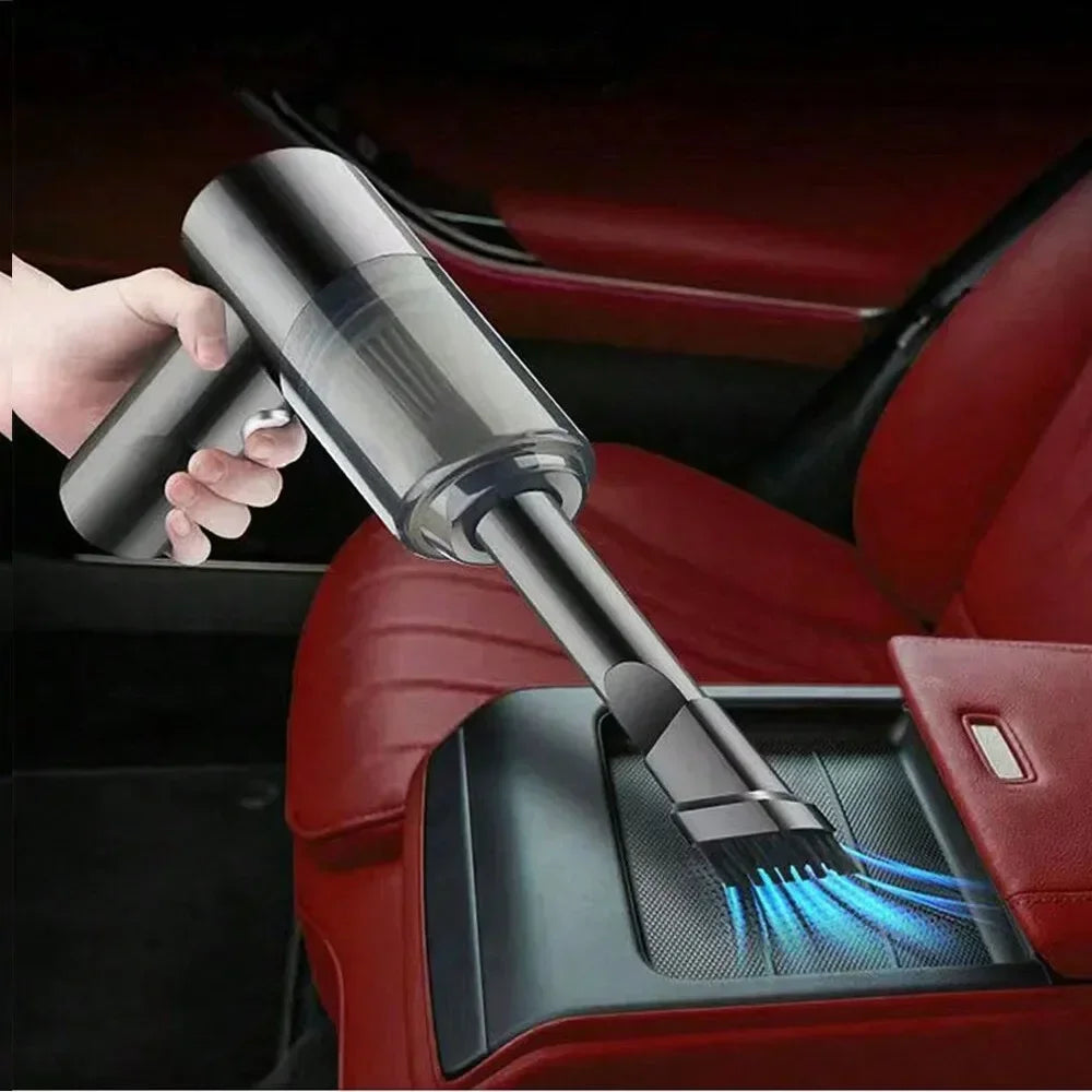 NEW Arrivals  Wireless Vacuum Cleaner Dual Use for Home and Car 120W High Power Powerful Vacuum Cleaner Black