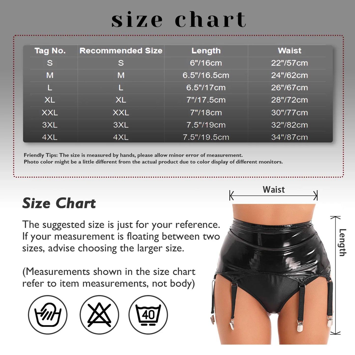 S-4XL Women Ladies Luxury Sexy Leather  Garters Suspender Belt Skirts Ladies Wet Look Mini Skirts Leather Garters with Metal Clips Clubwear Pole Dance  Costume Underwear Supplies Girls Female Luxury Lingerie Fashion Clothing