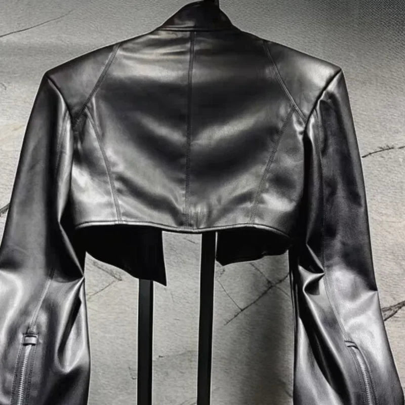 NEW Arrivals Y2K PU Leather Autumn Winter Jackets for Women Streetwear Solid Moto Bilker Style Chaquetas Ins Fashion Short Ropa De Mujer Girls Fashion Clothing Supplies