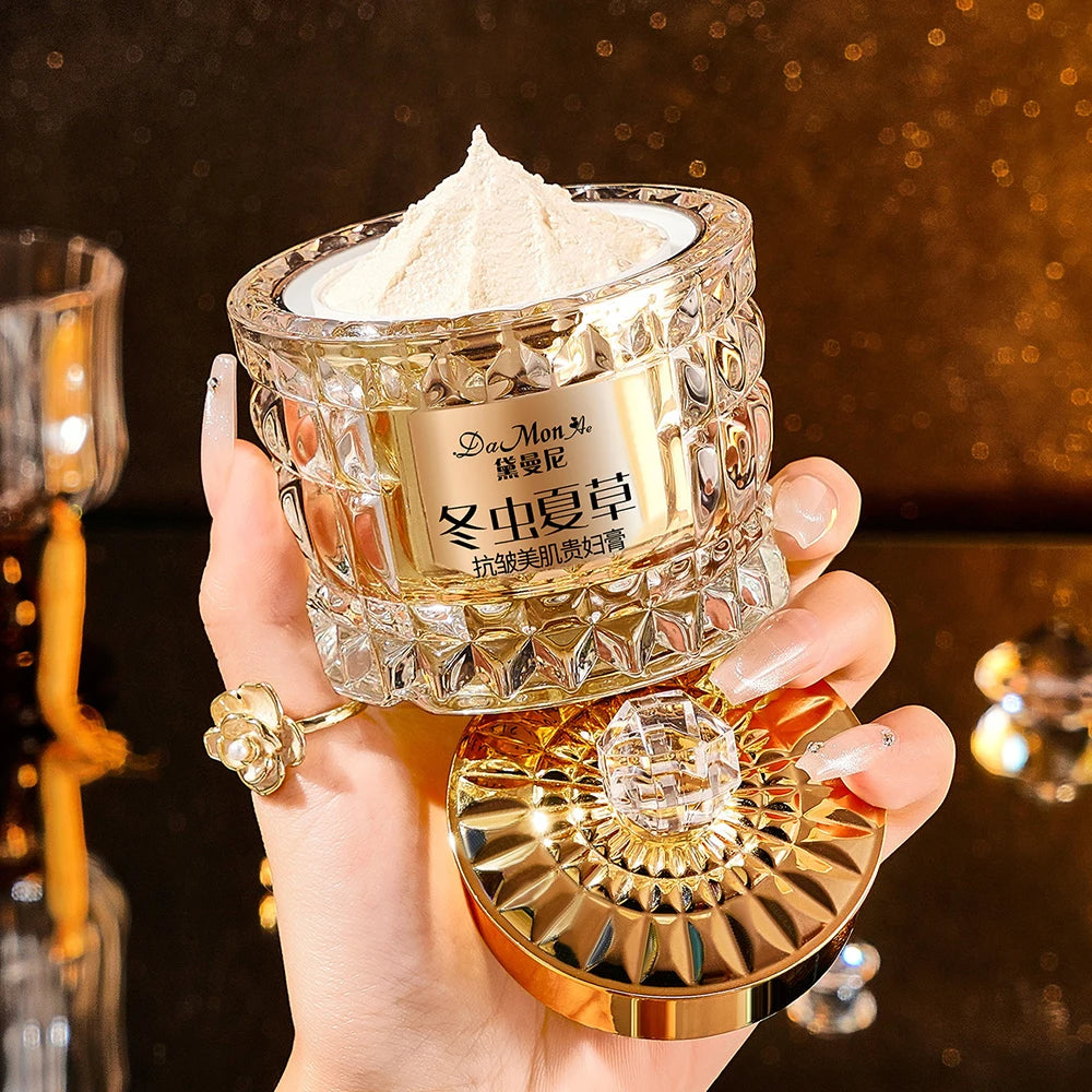 NEW Korean Beauty Salon Cordyceps Sinensis Moisturizing Nourishing Luxury Face Cream Hydrating Face Primer Concealer Brighten Facial Cream Women Skin Care Supplies Korean Products