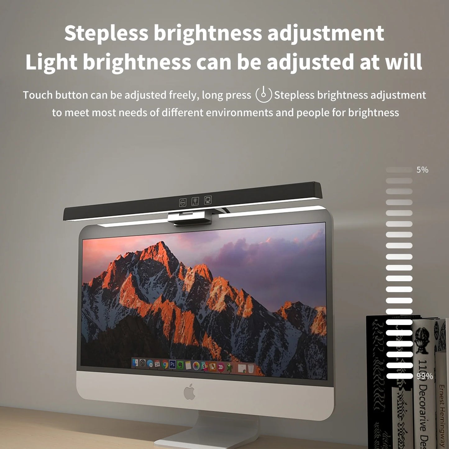 NEW Arrivals 18CM/25CM/33CM/50CM Computer Monitor Light Bar Screen Hanging Light Eyes Protection USB Type-C LED Computer Light Reading Light for Study Office Gaming