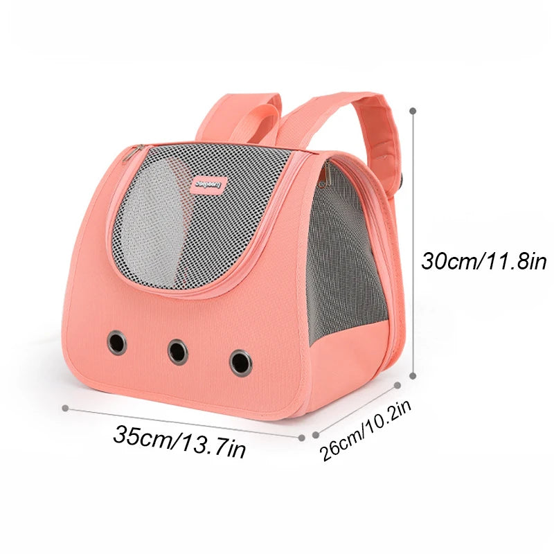 Cat Backpack Supplies Portable Breathable Double Shoulder Cat Bag Foldable Puppy Backpack Fashionable and Expandable Pet Bags