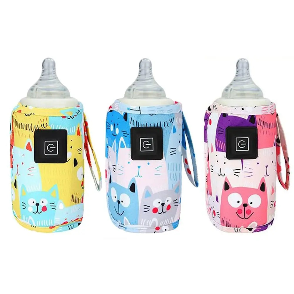 Electric USB Powered Baby Milk Warmer Portable Size For Milk Water Portable Bottle Heater Insulated Design Winter Use Outdoor Travel Stroller Bag