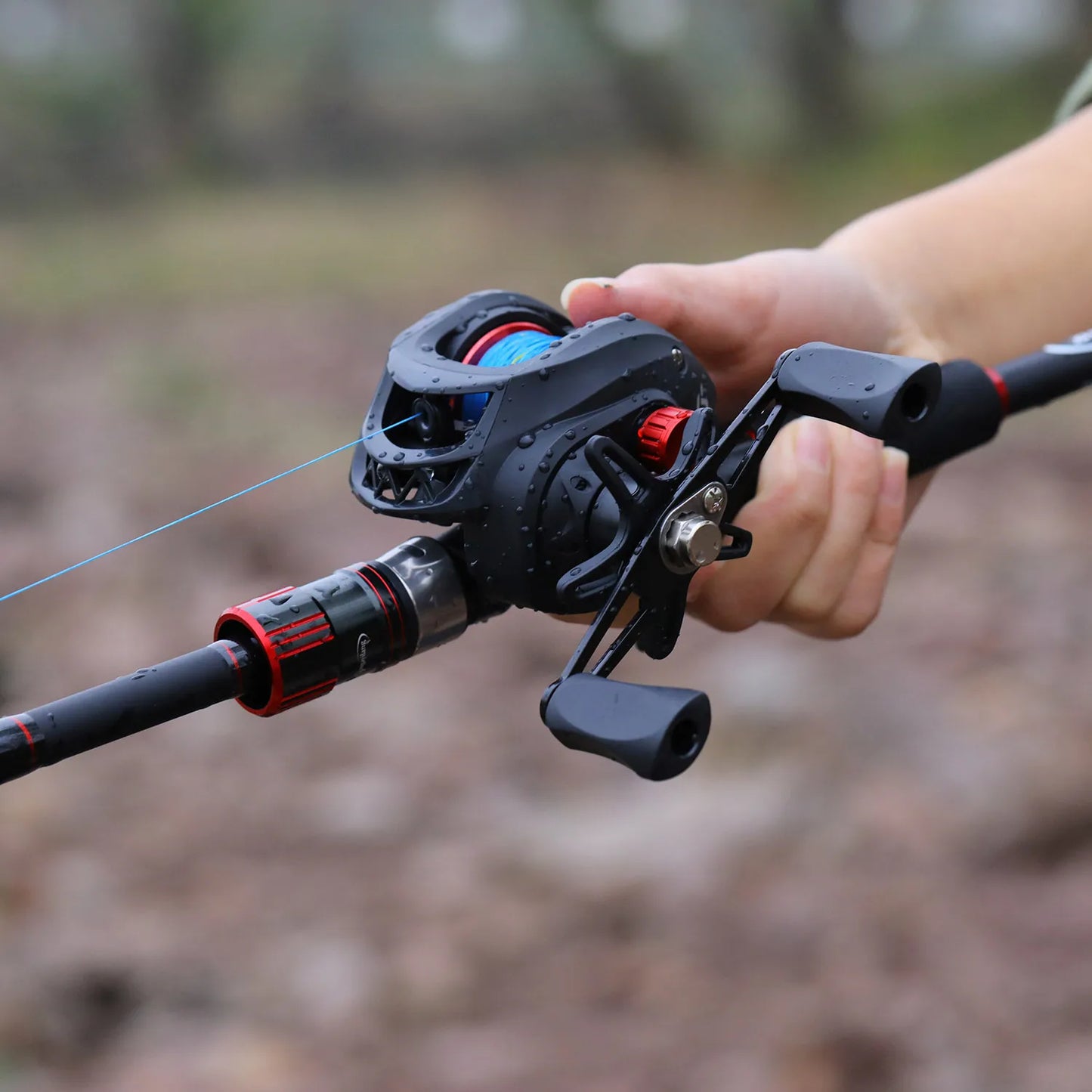 2.1m Left/Right Handle Casting Fishing Combo Telescopic Fishing Rod and 7.2:1 High Speed Fishing Reel with 150M Line Ocean River Lake Rock Fishing Accessories Tools Sets
