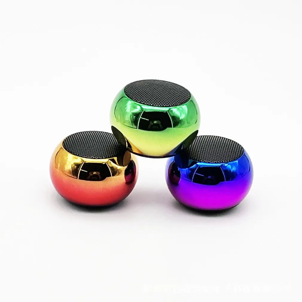 NEW Arrivals Wireless Bluetooth Speaker Portable Small Steel Gun Metal Heavy Stereo Surround Subwoofer Outdoor Mini Bluetooth Small Speaker Mobile Cell Phones Accessories