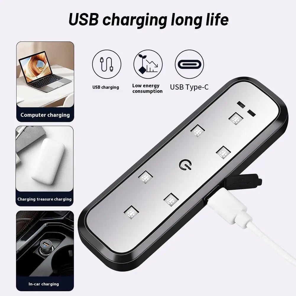 NEW Arrivals 4PCS Set  Magnetic Control Door Lighting Warning Anti-Collision LED Ambient Welcome Emergency Alarm Strobe Light Automotive Accessories Car Tools Set Supplies