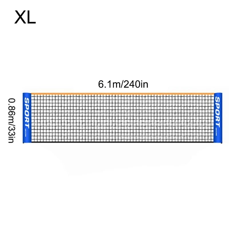 NEW 6.1M Portable Badminton Tennis Net Sports Net for Pickleball Tennis Soccer Training(only net, no stand)
