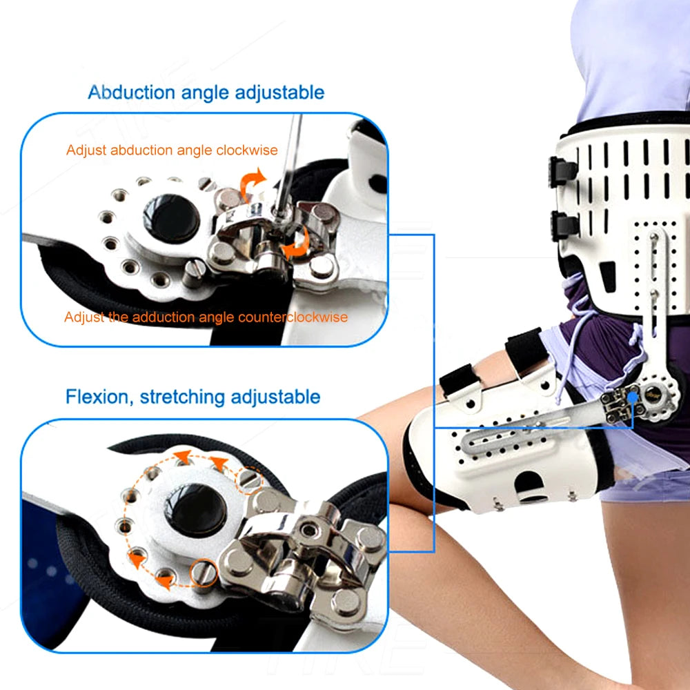 High Quality Hip Stabiliser Support Brace Bracket Set Corrector Hinged Hip Abduction Orthosis & Hip Groin Hamstring Thigh Sciatic Nerve Pain Relief Sports Medical Devices Supplies Health Care Body Care Products