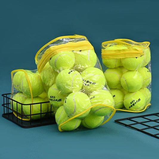 24pcs  Bag Tennis Balls Racquet Sports Fitness Training with Tennis Bag Style Toughness Foot High Elasticity High-Quality