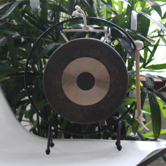 NEW Arrivals Tibetan Traditional Gong 8Inch Chau Gong and C-Stand Mini Gong Free Wooden Mallet included
