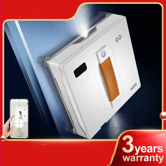 Robot Window Vacuum Cleaner,Dual Water Spray,Laser Sensor,Smart Home Glass Wall Wet Dry Cleaning ,APP&Remote Control ABIR WD8