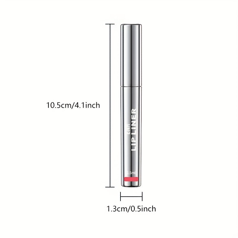 4pcs Set Christmas Gift - Matte -Off Lip Liner, Long-Lasting Waterproof, 4 Shades, Rich Color, Moisturizing & Nourishing, Easy to Apply & Remove, Suitable for All Light Beige Tones, Easy Lip Liner Stickers, Ideal Holiday Gift