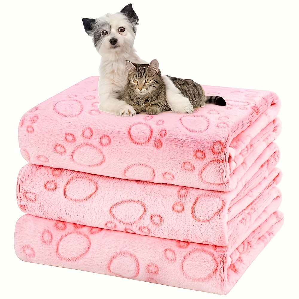 Pack of 3/4 Set Pet Towels, Can Be Used for Keeping Warm and Drying Hair After Bathing Pets