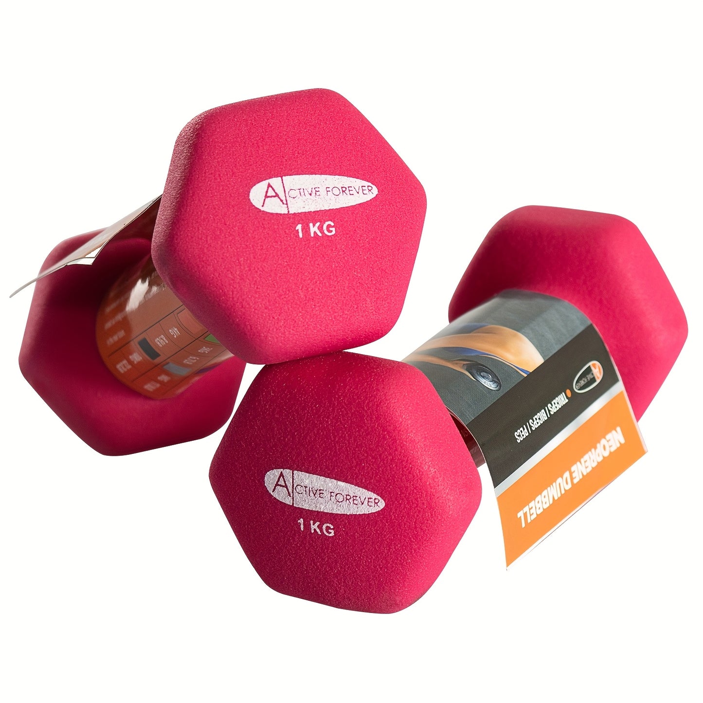 Home Gym Dumbbells  Set (Pair), Neoprene Waterproof Non-Slip Dumbbells (Multi Color 2×(1+2+3) Kg) Muscles Strength Training Bodybuilding Exercise Women Men Sports Accessories