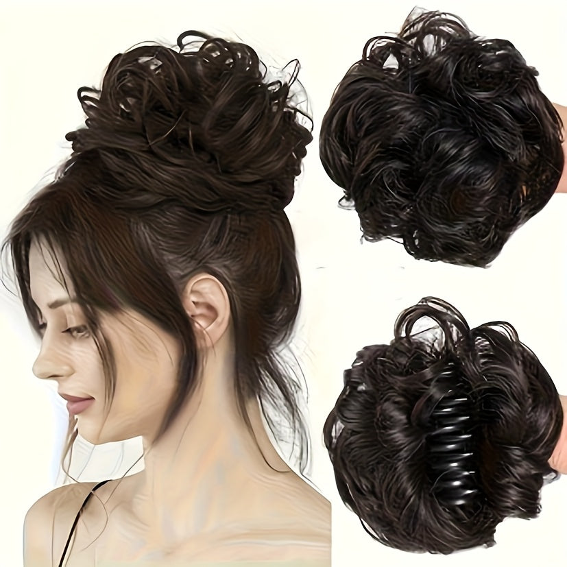 NEW Arrivals 6 Colors 6-inch Lazy Voluminous Ponytail Clip-in Wig | Fashionable Messy Bun Accessory, Quick Hairstyle Updated Trend Women's Wig Hair Care Accessories