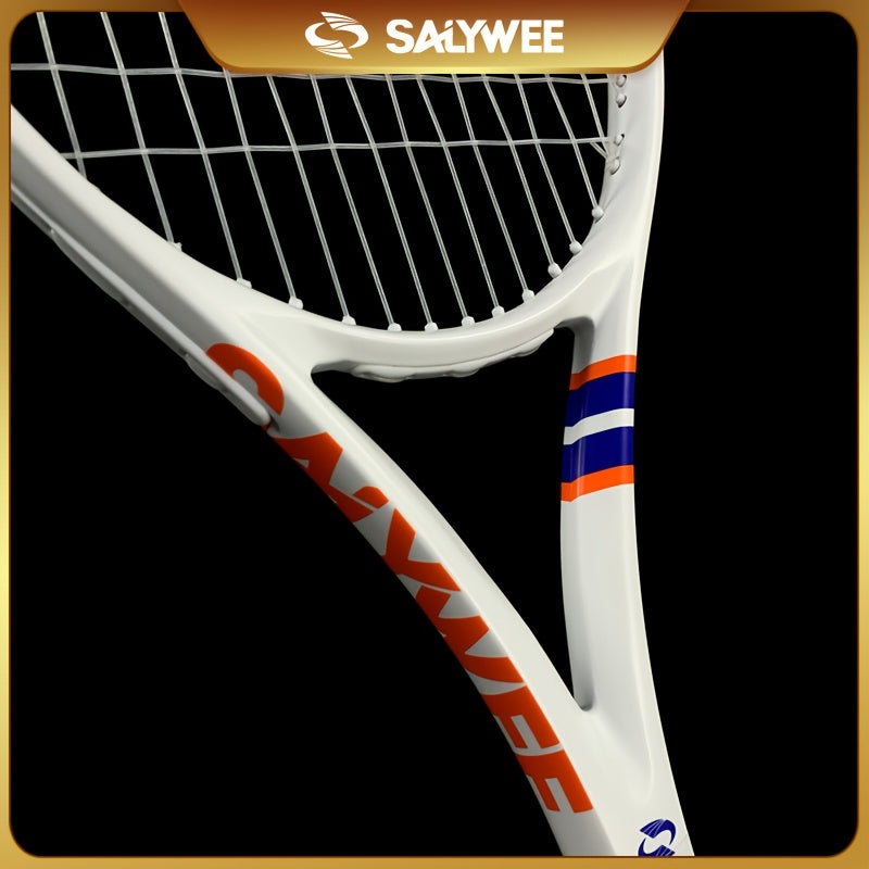 NEW POWER 2.0 Carbon Fiber Tennis Racket, 50-60lbs, 310±10g, Professional-Grade for Advanced Players, Unisex-Adult, Shock Absorbers Included, Sports Accessories