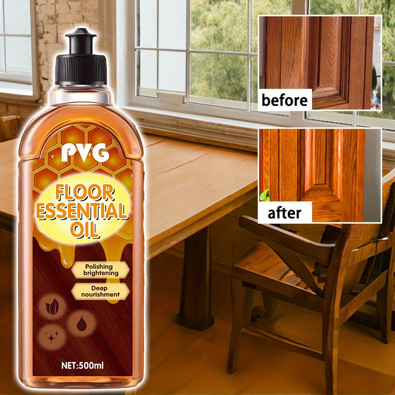 Wood Floor Oil for Deep Nourishment, Restores Natural Shine to Wooden Surfaces, Gentle Formula Suitable for Solid Wood Floors, Composite Wood Floors