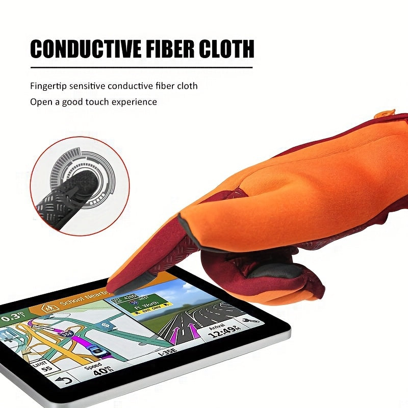 Men's and Women's Outdoor Touchscreen Windproof Gloves - Full-Finger Design, Warm-Keeping, Gloves for Cold Weather, Winter Gloves |Stylish Glove Design |Warm Gloves