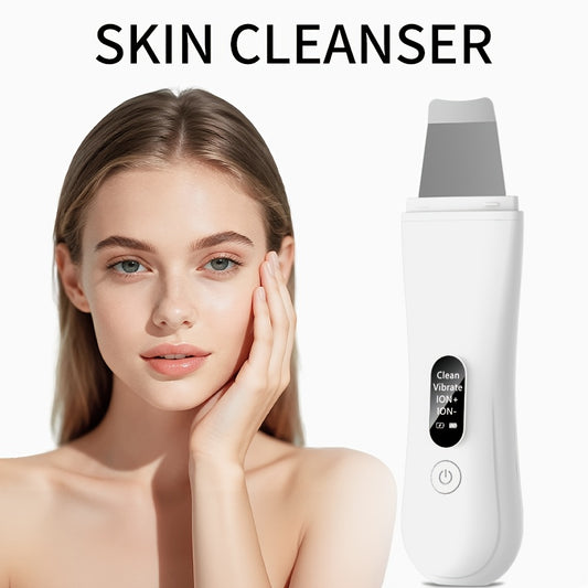 Electronic Deep Cleansing Facial Cleanser Scraper | Pore Cleaner, USB Charging, Rechargeable Lithium-Polymer Battery, Ideal for Valentine's, New Year, and Christmas Gifts.