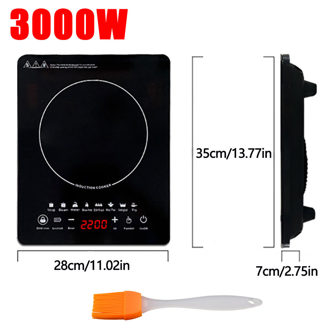 Electric Induction Hob Portable Digital Touch Single Cooker Hot Plate Tool for Home Kitchen Outdoor Camping