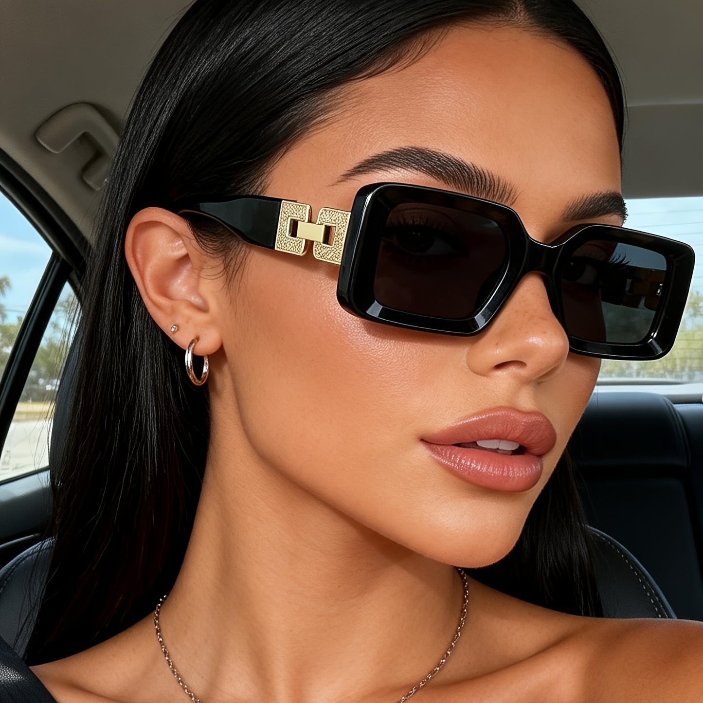 Just Arrived Unisex Geometric Vintage-Style Fashion Glasses with 400 Protection, Suitable for Daily Life, Gifts for Friends and Family, Parties, Beach Parties, Camping, and Hiking