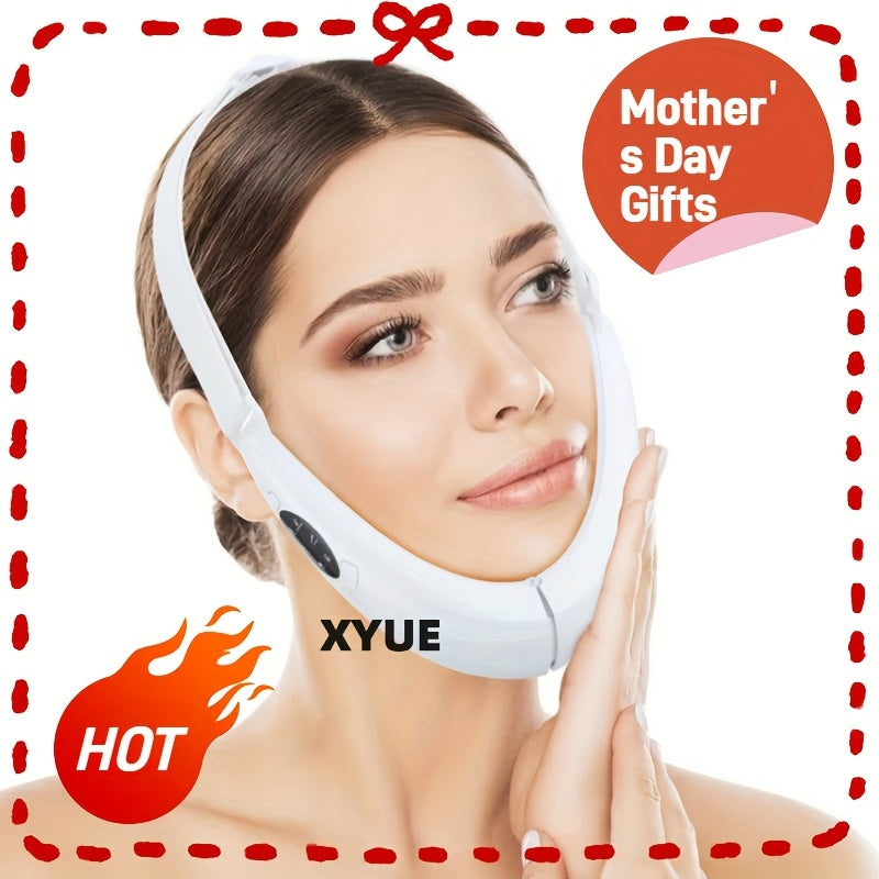 Portable V-Face Massager, V-Line Facial Lifting Device, USB Rechargeable Facial Massager - White, a Gift for a Friend