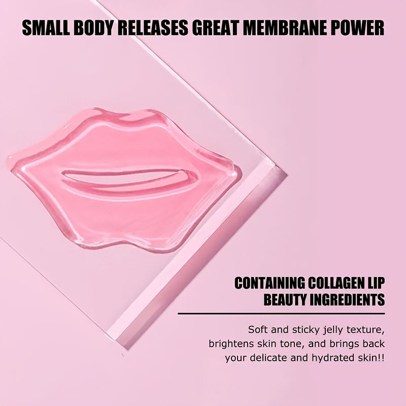 20 PCS Set Collagen Crystal Lip Mask Moisturizes Dry Lips, Smooths Fine Lines, Deeply Hydrates, Makes Lip Skin Firmer And Younger, And Gives You a Pink And Fresh Mouth