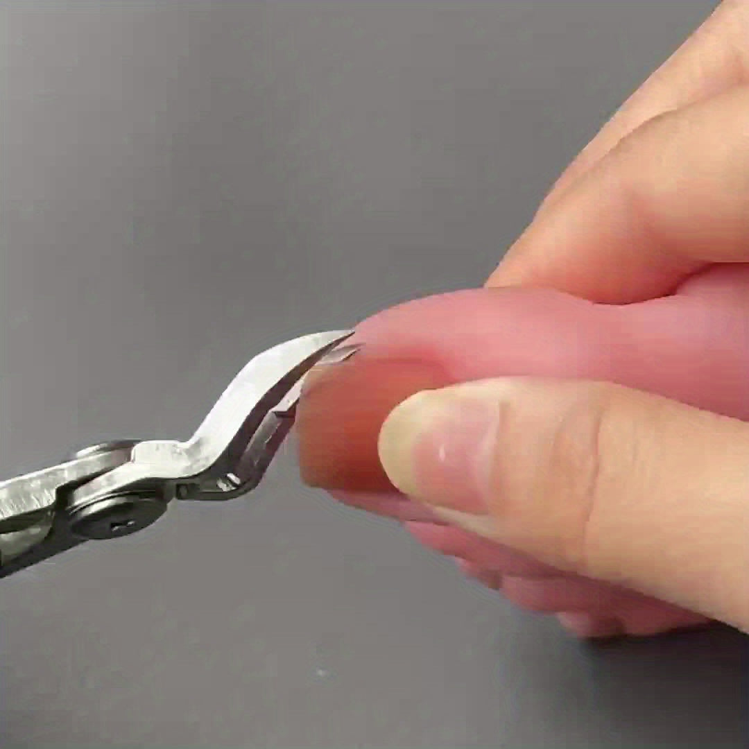 Heavy-Duty Stainless Steel Toenail & Fingernail Clipper for Thick/ Nails - Professional-Grade Curved Blade with Sharp Elongated Tip, Thickened Nail Care Tool for Adults, Elderly, Men & Women (Foot & Hand Trimmer)