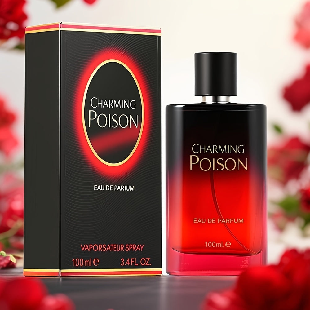 Charming Poison Lady Eau De Toilette, Long-Lasting Floral And Fruity Notes, Featuring Grapefruit, Citrus, Rose, Jasmine, Musk, And Patchouli, It Enhances Charm And Confidence, Comes in a Luxurious Gradient Bottle, Suitable fo