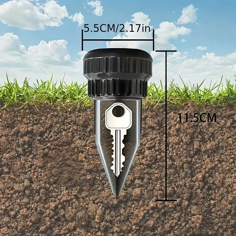 Simulated Sprinkler Key Hider | Waterproof and Rustproof Underground Secret Room, Suitable for Gardens, Lawns, and Courtyards | Durable Outdoor Security Device, Dummy Spare Key Storage, PETG Material