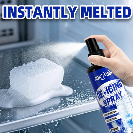 50ml + Shovel Set Refrigerator & Freezer De-Icer – Fast Ice Melting & Anti-Freeze Solution | Suitable for Home & RV Refrigeration Units Also for Vehicle Car Glass Windows