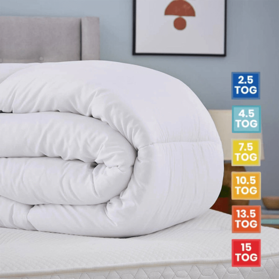 Luxury - Lightweight Duvet Quilt Five Star Hotel Top Quality 2.5 4.5 10.5 13.5 15 TOG Options All Season Duvets - Lightweight Bedding– Year-Round Comfort for Summer and Winter Nights – Elegant and Durable