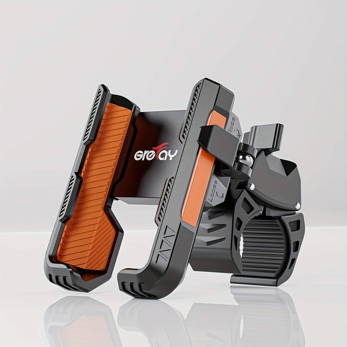 Upgraded Bicycle Phone Holder - Quick Release, 360° Rotation, Suitable for Handlebars of 22-45Mm And Smartphones Ranging from 11.43cm to 17.78cm, Made of Durable Plastic