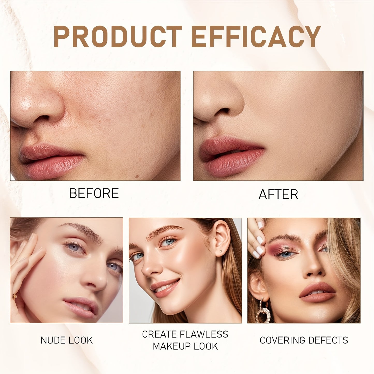 Flawless Face Makeup Kit- BB Cream & Makeup Powder & Brush, Includes Full Coverage Foundation, Moisturizing BB Cream, Waterproof Loose Setting Powder, Brush And Makeup Sponge, Hydrating Formula, Seamless Concealer, Longwear H